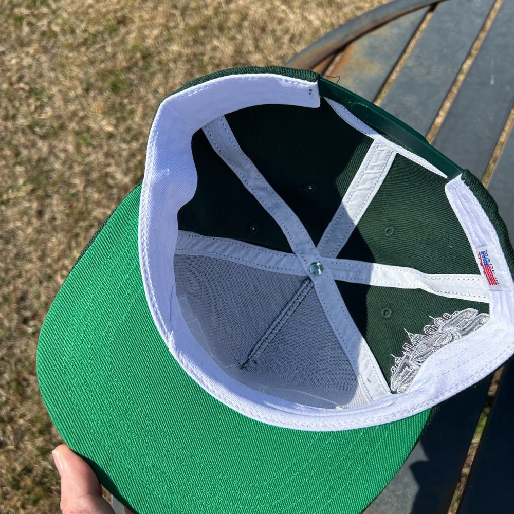MF DOOM “THROW 25” Green Flat Brim Snapback Hat Embroidered Hip-Hop Cap - Picture 9 of 16